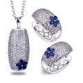 Micro Pave Einstellung 925 Silber Schmuck Set Modeschmuck